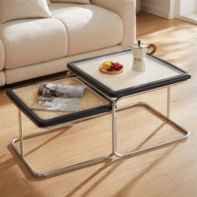 Ensemble de 2 tables basses gigognes modernes