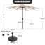 228 cm Round Garden Parasol-1376895720