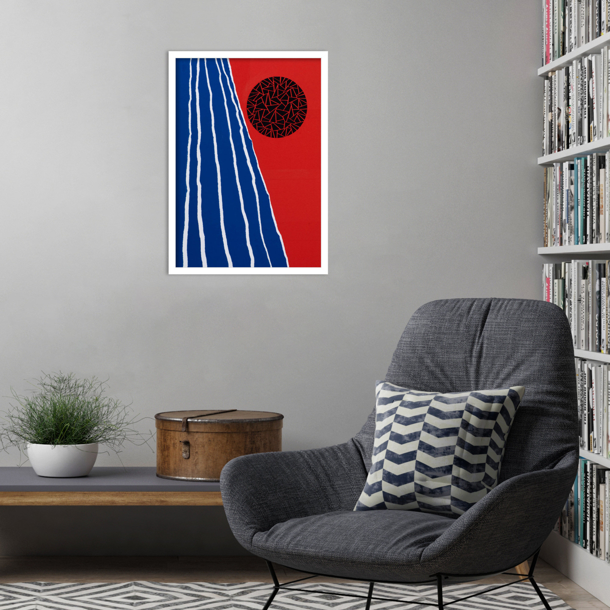 Orbis Factor by Alex Dunn, White, 25" H x 18" W x 1" D