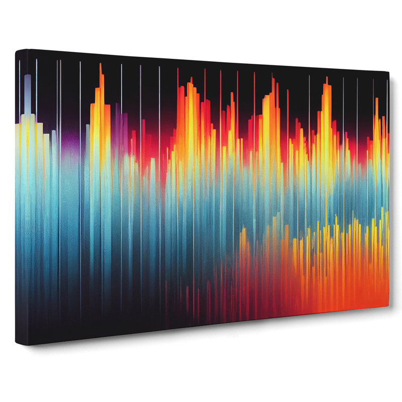 Electronic Audio Sound Bar Vol.6 Abstract - Wrapped Canvas Print, 35cm H x 50cm W x 3cm D