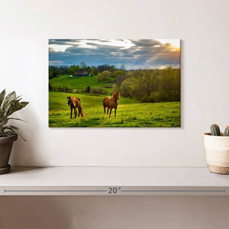 Horse Farm, 8" H x 12" W