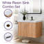 Meuble-lavabo mural moderne 30 po avec lavabo