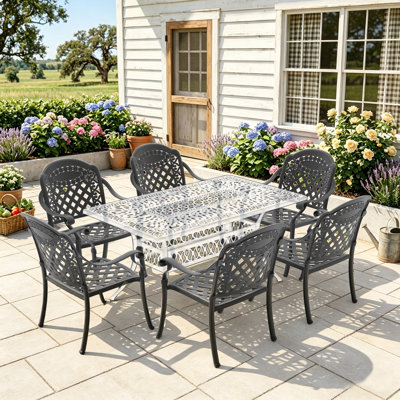 Premium All-Weather Wicker Outdoor Stacking Dining Armchair with Red Cushion