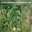 Cucumber Trellis, 6' Tall Arch Trellis For Climbing Plants Outdoor, A-Frame, With Plastic Coated Steel Frame And Climbing Net, Support Vegetables, Peas, Fruit & Vines, Green