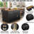 75.6" W Large Kitchen Island with Storage and Fridge Space, Modern Kitchen Bar Island Table with Drawers and Trash Bin Space