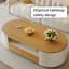 Table basse ovale multifonctionnelle avec rangement à domicile