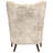 Cream Wingback Accent Chair-770858265
