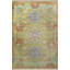 Tapis décoratif à motif rétro multicolore jaune et vert