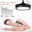 Ventilateur de plafond rétractable à DEL intégré 36 po Gerede-251277042