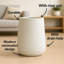 Ensemble de 2 pots de fleurs décoratifs blancs modernes à arrosage automatique pour l'intérieur, pot de fleurs contemporain de 19 po, décoration de bureau, cadeau