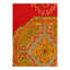 Tapis unique en laine rouge / or 8 pi 2 po x 9 pi Mair Mair 1900