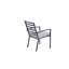 Chaise de terrasse avec coussin Sybil