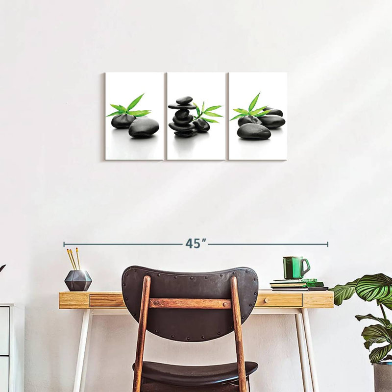 Impression sur toile Spa Stones, L 15 po x H 32 po