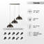 Galvin 3 - Light Black Kitchen Island Pendant