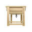 Table d'extérieur d'extérieur rectangulaire en bois massif sable et eau