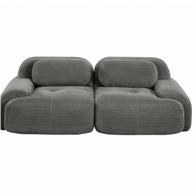 Canapé de la causeuse en tissu de luxe modulaire pour une séparation combinée gratuite des accoudoirs incurvés, une conception antidérapante et une éponge à haute résilience pour le salon, la chambre à coucher et la salle audiovisuelle