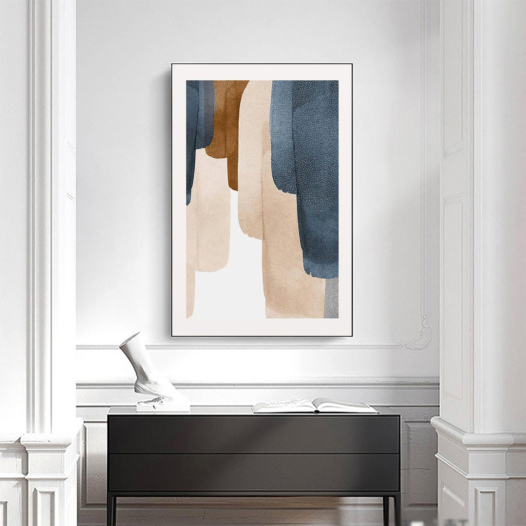 Elders Aluminium Alloy Framed Canvas Wall Art Decor Abstract Painting, Living Room And Bedroom Decor-Ready To Hang On Canvas Print Wrought Studio™