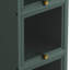 Modern Four-Tier Glass Door Cabinet With Featuring Five-Tier Storage, For Entryway Living Room Bathroom Dining Room-1033623662