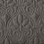 Couvre-lit très grand 3 pièces en gris foncé plissé en coin, microfibre, rembourrage 100%, tissu de microfibre plissé, confortable pour lit grand / très grand-128128374-128128369