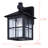 Sioban Traditional Outdoor Down Light Lantern, Black Finish, Clear Seeded Glass