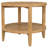 Brown Round Solid Wood Side End Table