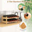 12 Bottle Tabletop Wine Bottle Rack Yellow
