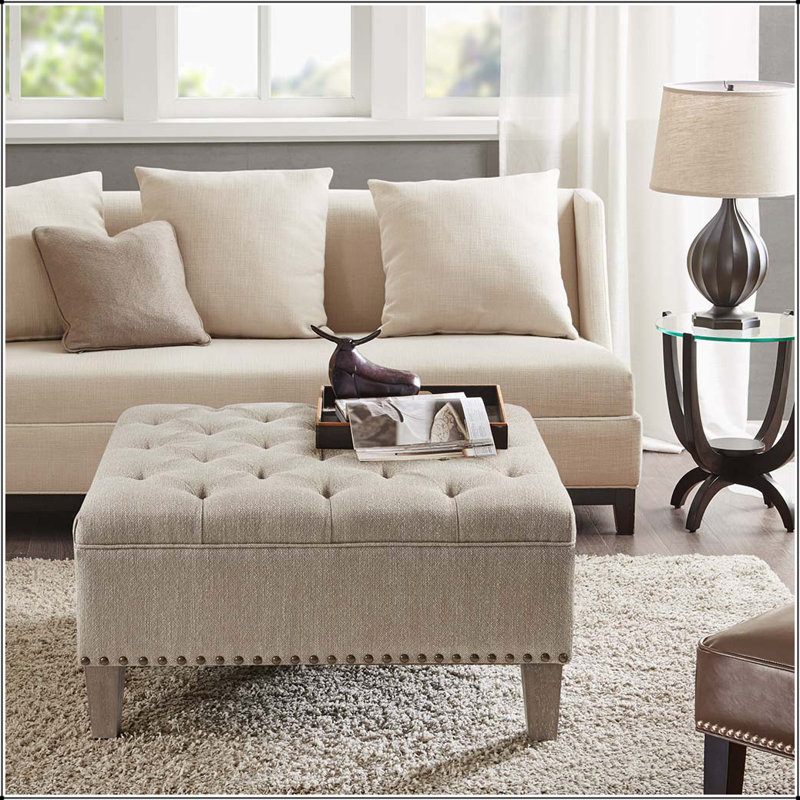 Tufted Square Cocktail Ottoman