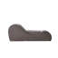 Méridienne ergonomique grise - noyau en mousse souple pour la détente, housse lavable amovible, chaise compacte compacte et confortable
