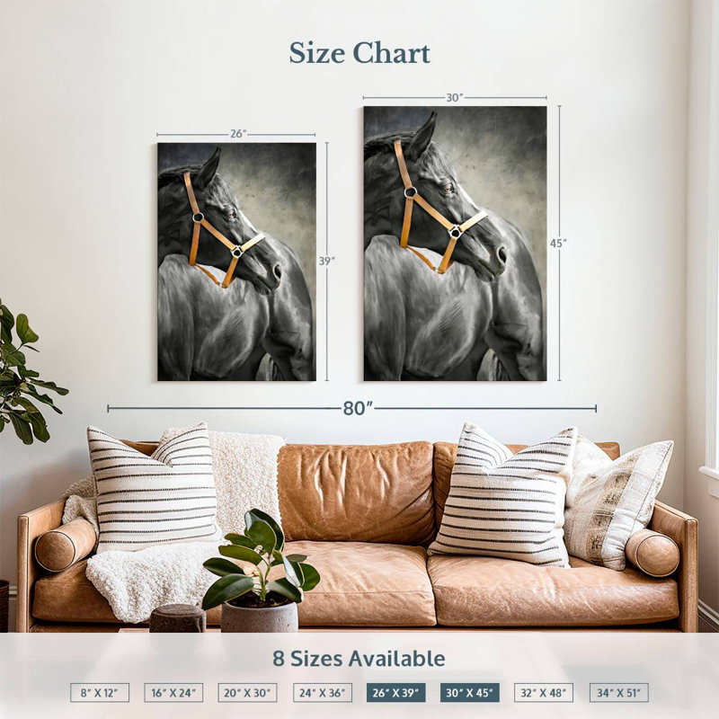 Black Horse, 39" H x 26" W