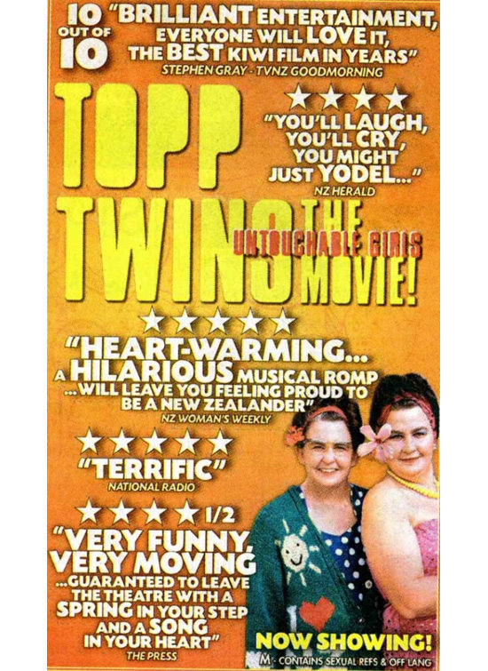 The Topp Twins Untouchable Girls Movie Poster (11 X 17) - Item # MOVIB62420