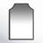 Simone Metal Arch Mirror-1051527056