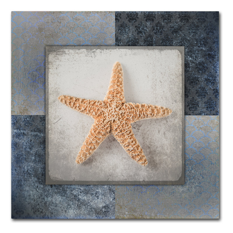 «Blue Star Fish» par LightBoxJournal - impression sur toile, H 35 po x l 35 po x P 2 po