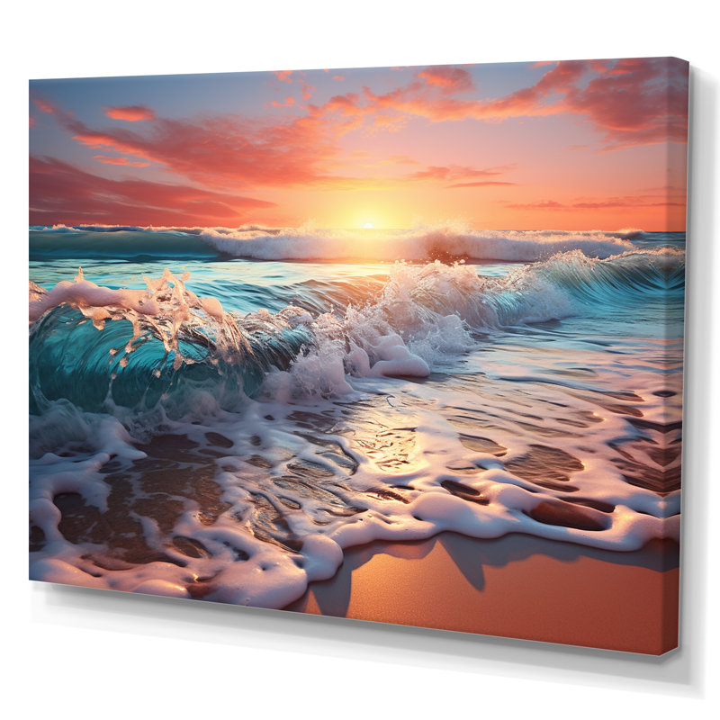 Sunset Horizon IV, reproduction d'art sur toile, H 12 po x l 20 po x P 1 po, Toile tendue