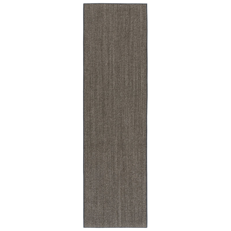 Martha Stewart Sisal/Jute Rug in Charcoal, Runner 2'3" x 8'