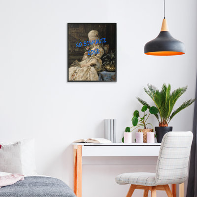Giclée encadrée Iconic No Schmaltz Zone, design par Grotto Studios