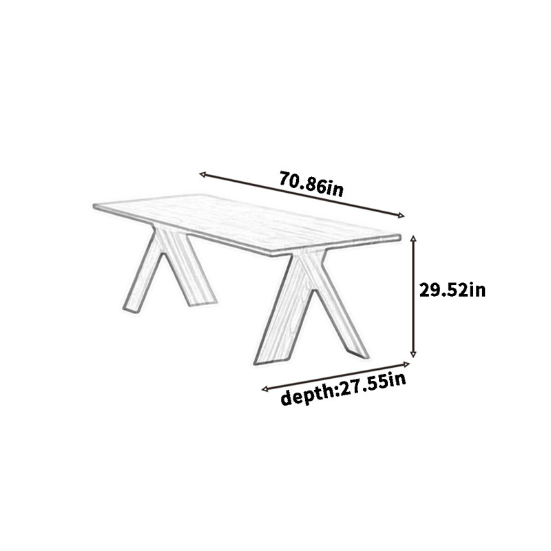 Heidetraud, H 29,52 po x L 70,86 po x l 27,55 po