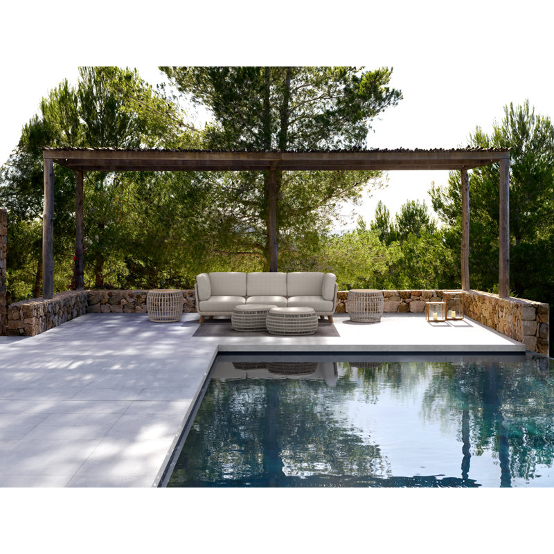 Sicily Ottoman + Desert Cushion