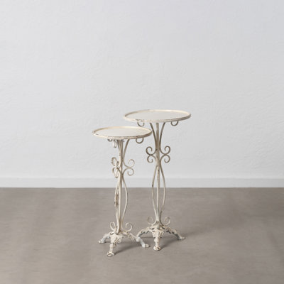 Cranston Tray Top Pedestal Nesting Tables