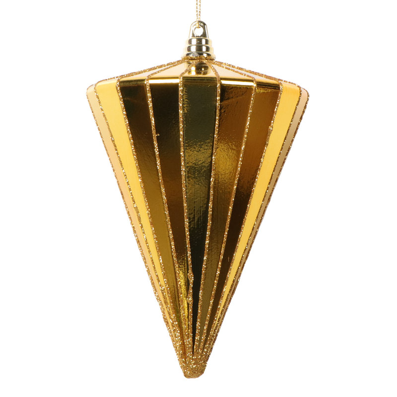 Fhionn 6'' Solid Holiday Shaped Ornament, Antique Gold