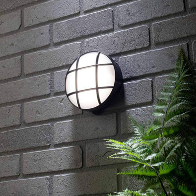 Guinivere Black Integrated LED Outdoor Bulkhead Light