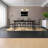 Black Rectangular Solid Wood Dining Table-1271665128