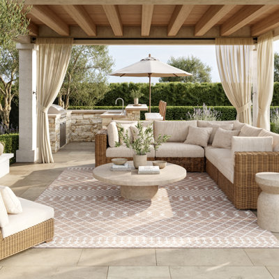  Positano 12' x 15' Beige Modern Rug