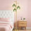 Lampe sur pied de style Mid-Century moderne avec 3 abat-jour Lotus en vitrail et ampoules à DEL incluses, lampe sur pied vintage avec base lourde et interrupteur au pied pour le salon, la chambre à coucher ou le coin