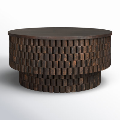Abshire 40" Solid Wood Storage Coffee Table