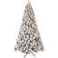 Arbre de Noël enneigé floqué avec support en métal-117479265
