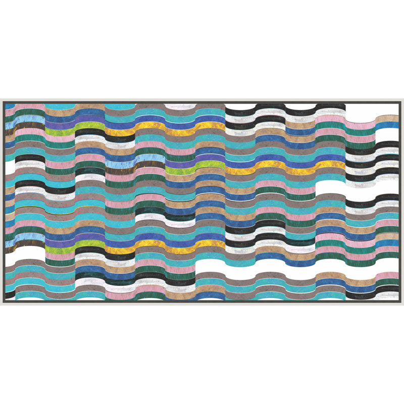 Vivid Undulation 1 Print, 20" H x 38" W x 3" D