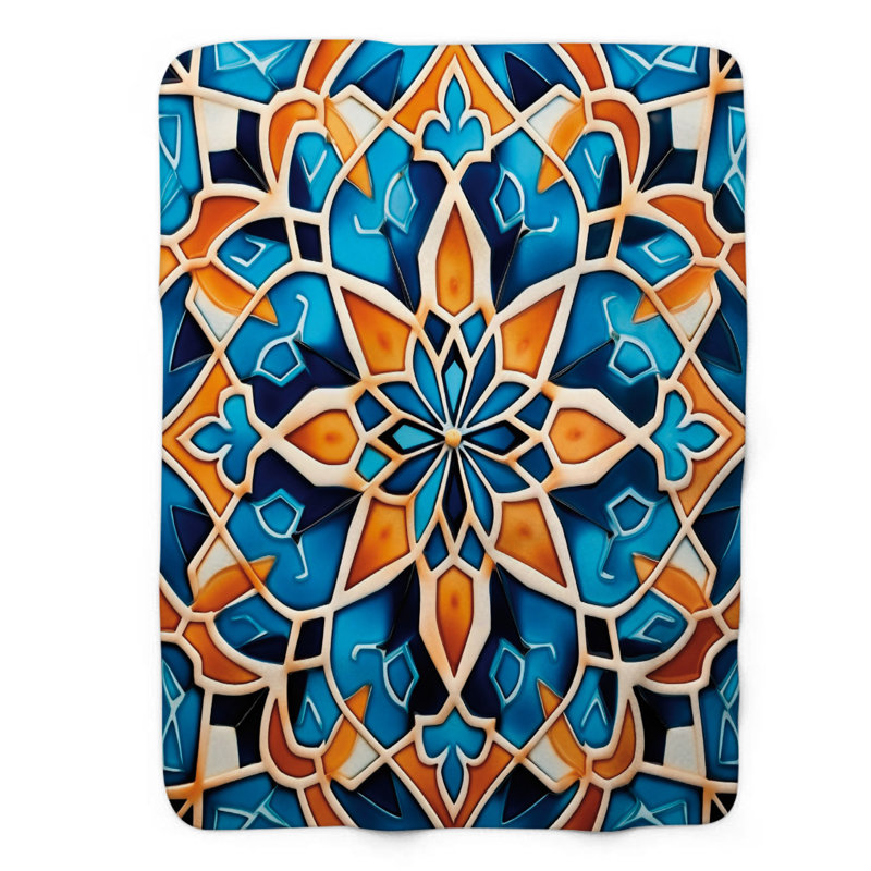 Art marocain - couverture de qualité supérieure 1 pièce, Lit simple