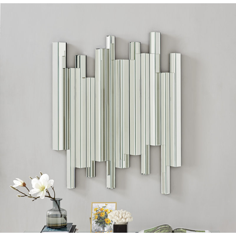 Kreamer Crystal Style Accent Mirror, 150cm H x 120cm W