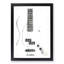White Bass Guitar - Picture Frame Painting Print-56854893-56854878