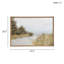 "Martha Stewart Lake Walk", art abstrait sur toile, paysage encadré